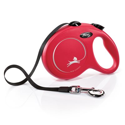 Flexi New Classic Retractable Tape Dog Leash, Red, Large, 16-ft (Color: Red, Size: Large, 16-ft)