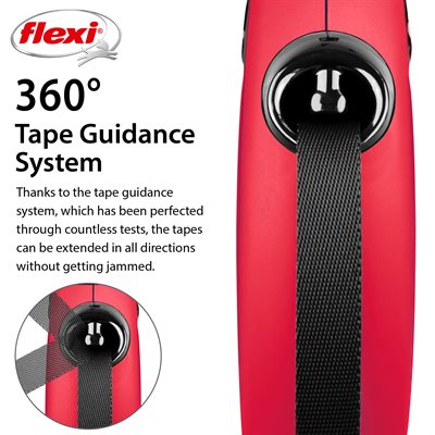 Flexi New Classic Retractable Tape Dog Leash, Red, Large, 16-ft (Color: Red, Size: Large, 16-ft)
