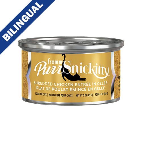 Fromm® PurrSnickitty™ Shredded Chicken Entrée in Gelée Wet Cat Food, 3-oz
