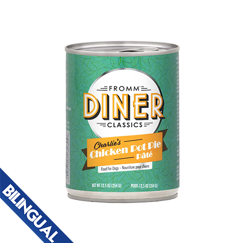 Fromm® Diner Classics Charlie’s Chicken Pot Pie Pâté Wet Dog Food, 12.5-oz