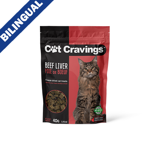 Cat Cravings ® Freeze Dried Beef Liver, 40 gm, Cat Treat