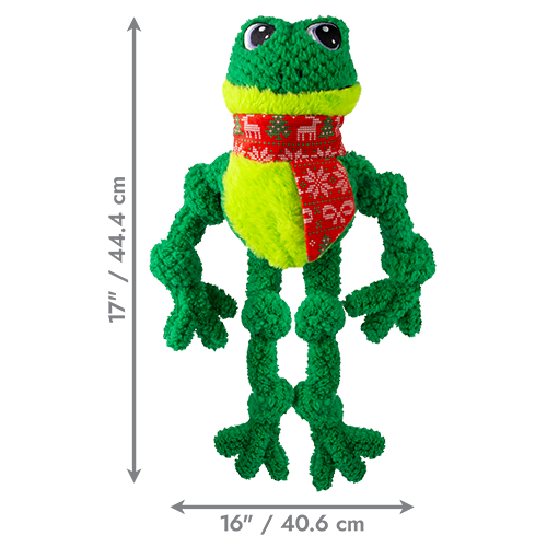 KONG® HOLIDAY Knots Frog Large/X-Large Dog Toy