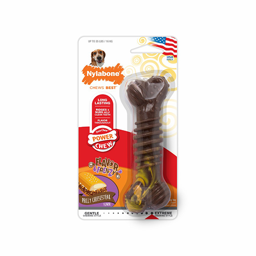 Nylabone® Flavor Frenzy Philly Cheesesteak Flavor Chew Toy Wolf