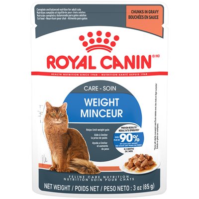 Royal Canin Feline Care Nutrition Weight Care Chunks in Gravy Cat, 3-oz
