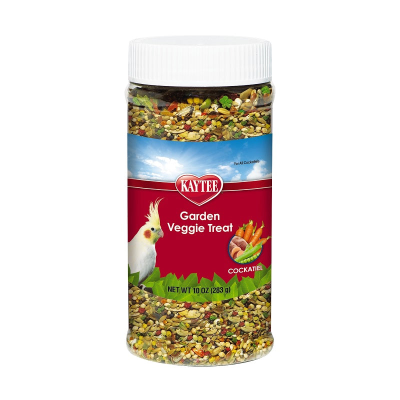 Kaytee Fiesta Garden Veggie Cockatiel Bird Treats, 10-oz jar