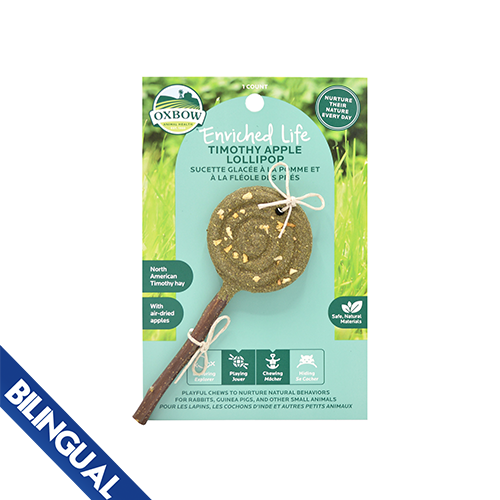 Oxbow Animal Health™ Enriched Life Timothy Lollipop Apple