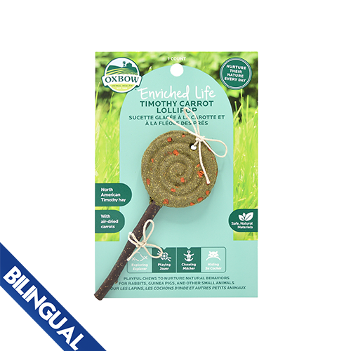 Oxbow Animal Health™ Enriched Life Timothy Lollipop Carrot