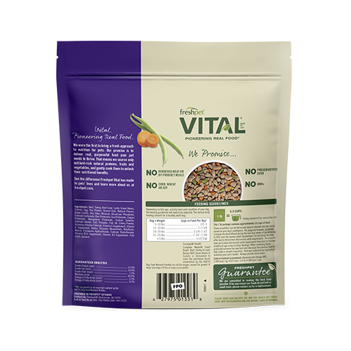 Fresh Pet Vital Small Breed Beef, Turkey & Lamb Recipe Fresh Dog Food, 1-lb