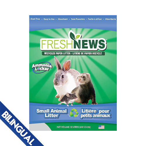 Fresh News Recycled Paper Small Animal Litter, 10,000 cu cm