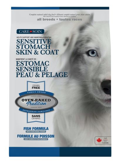 Oven-Baked Tradition All Breeds Skin & Stomach Adult Grain Free Fish Dog, 4-lb