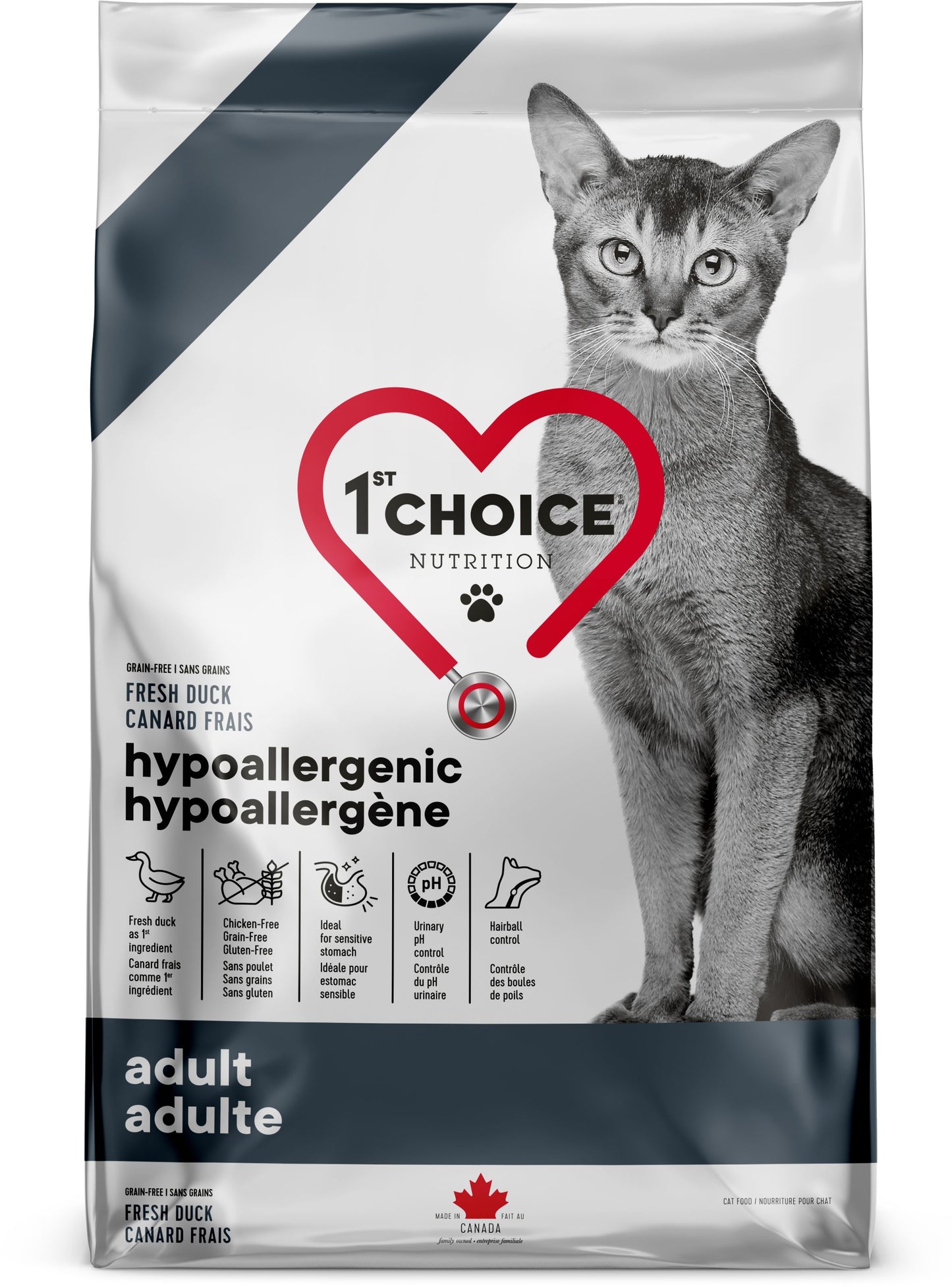 1st Choice Adult Hypoallergenic Grain Free Fresh Duck Cat, 1.8kg