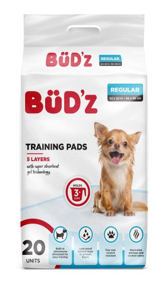 Bud-Z Puppy Pads 22"x22" - 20 Pack