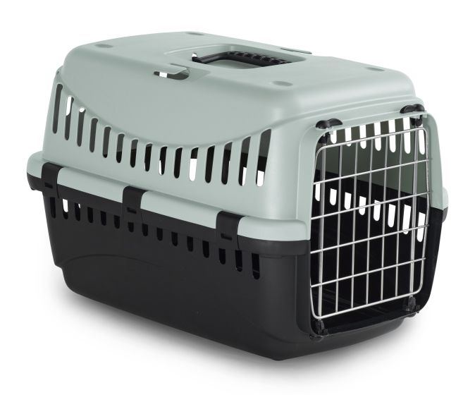 Bergamo Gipsy Eco Large Metal Door Pet Carrier Ice Blue Dog, 58x38x38cm