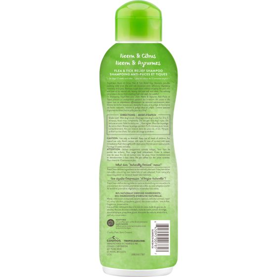 Tropiclean Neem & Citrus Flea & Tick Relief Dog Shampoo, 20-oz