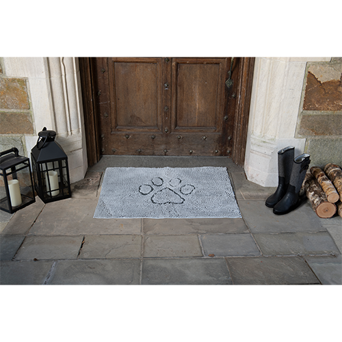 Dog Gone Smart™ Dirty Dog Doormat™ Silver Grey Large 26" x 35"
