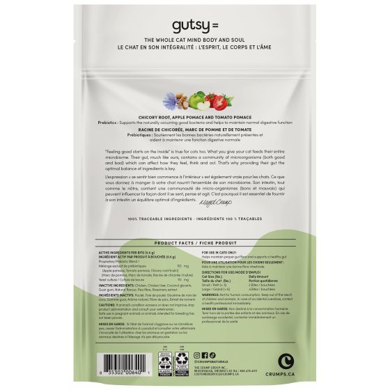 Crumps Gutsy Balance Bites Cat Treats, 90-g