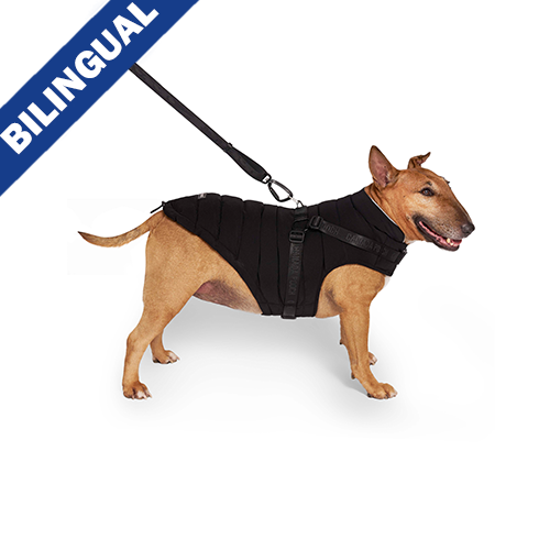 Canada Pooch Puffer Dog Harness, Black, 10 (Size: 10)