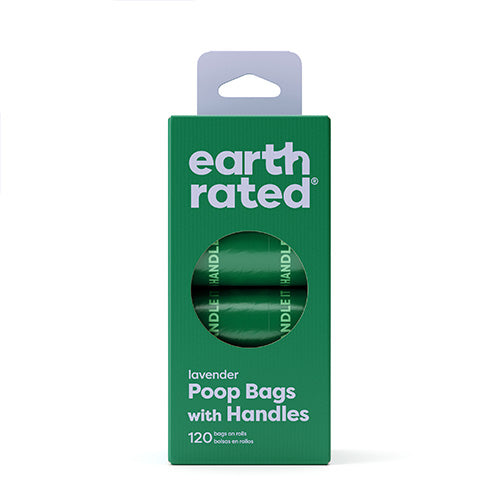 earth rated® Easy-Tie Handle Poop Bags on Refill Rolls Lavender Scented (120ct)