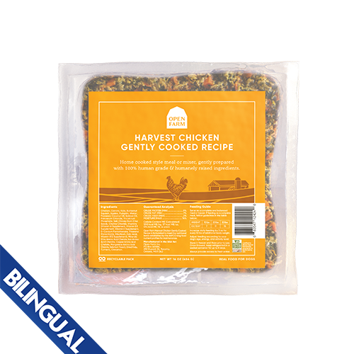 Open Farm® Harvest Chicken Gently Cooked Recipe Frozen Dog Food, 16-oz