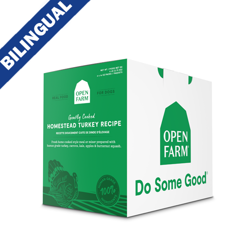 Open Farm® Homestead Turkey Gentle Cooked Recipe Frozen Dog Food, 96-oz