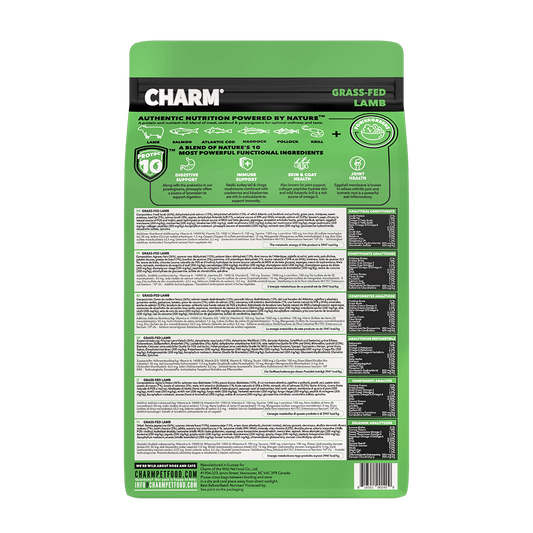 CHARM Grass-Fed Lamb Dog Food, 2-kg