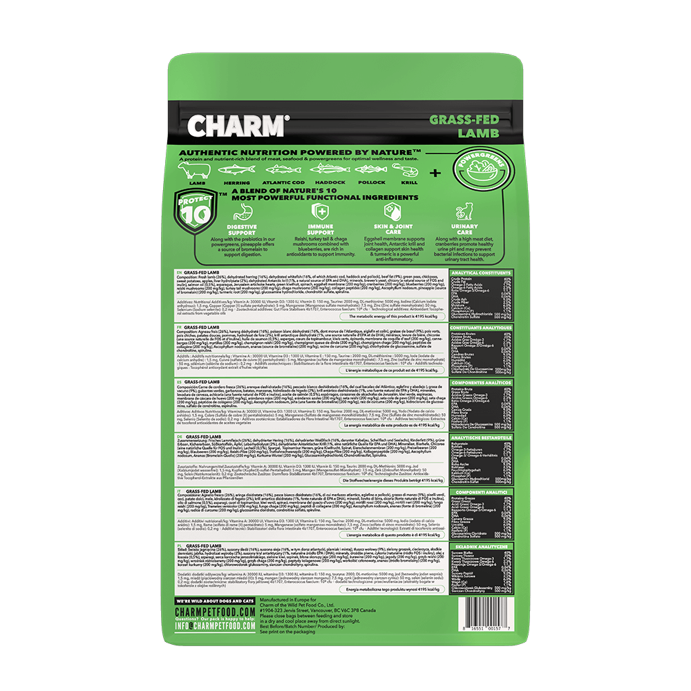 CHARM Grass-Fed Lamb Cat Food, 1.5-kg