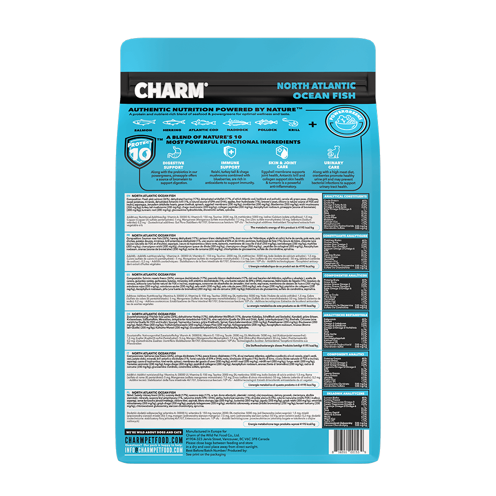 CHARM North Atlantic Ocean Fish Cat Food, 4.5-kg