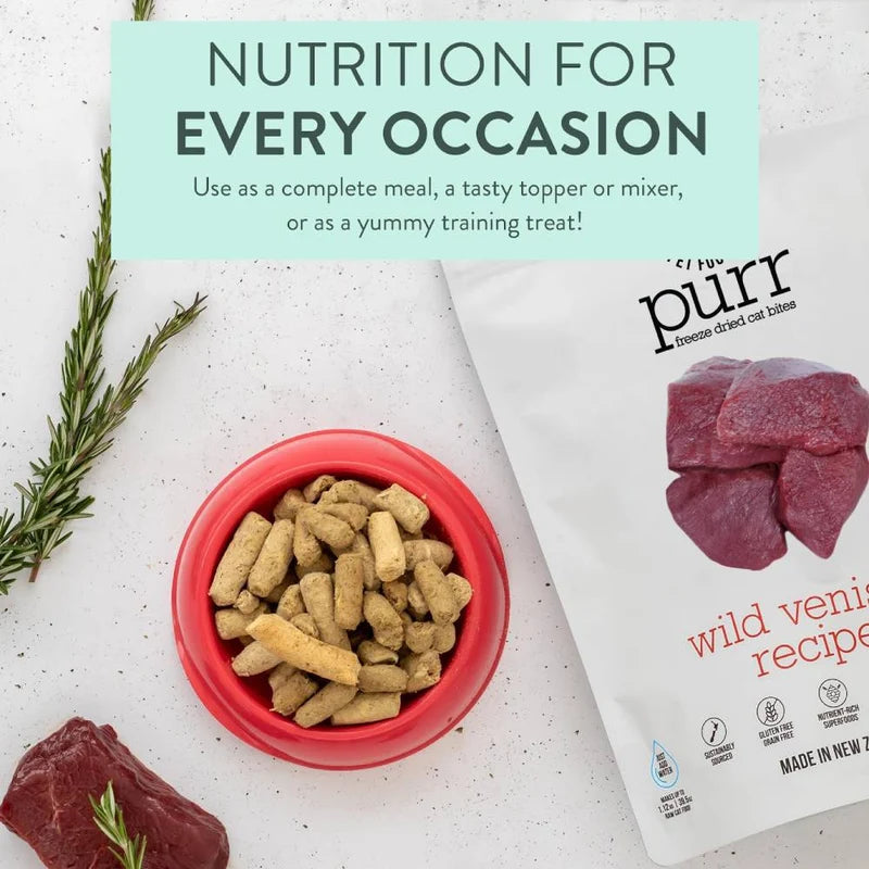 NZ Natural Purr (formerly Meow) Wild Venison Freeze-Dried Cat Food 50-g