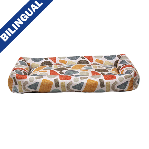 Ruff Love Bolster Cloud Bed Cobblestone 35" x 46" Dog Bed