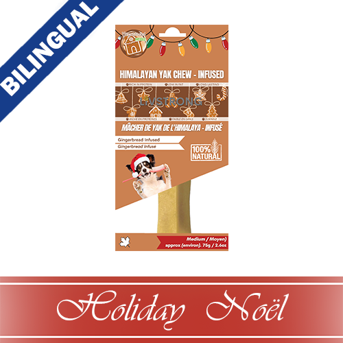 BFL HOLIDAY Himalayan Yak Cheese Infused with Gingerbread, XL, 175-gm