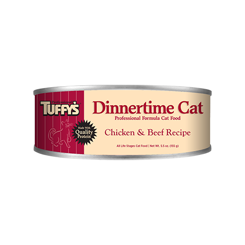 Professional Tuffy's® Dinnertime Cat Chicken & Beef Recipe Wet Cat Food, 5.5-oz