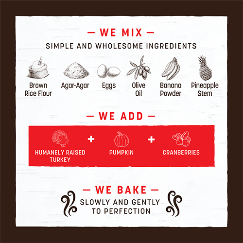 Earth Animal® No-Hide® HOLIDAY Holiday Feast Recipe Rolls, Medium