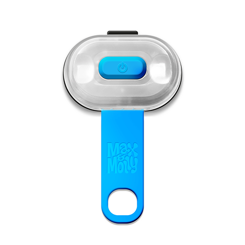 Max & Molly Urban Pets Matrix Ultra LED Safety Light Blue