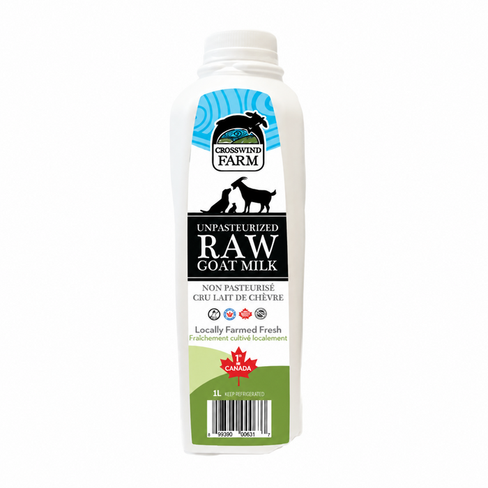 Crosswind Farm Frozen Raw Goat Milk 1-L