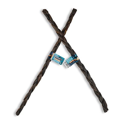 DOGGINSTIX Braided Lamb Collagen 24" Natural Dog Chews & Treats