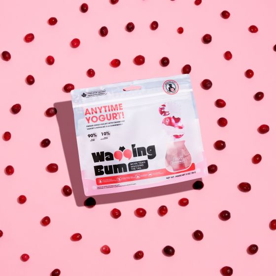 Wagging Bum Anytime Yogurt! Freeze-Dried Greek Yogurt with Cranberry, 2-oz