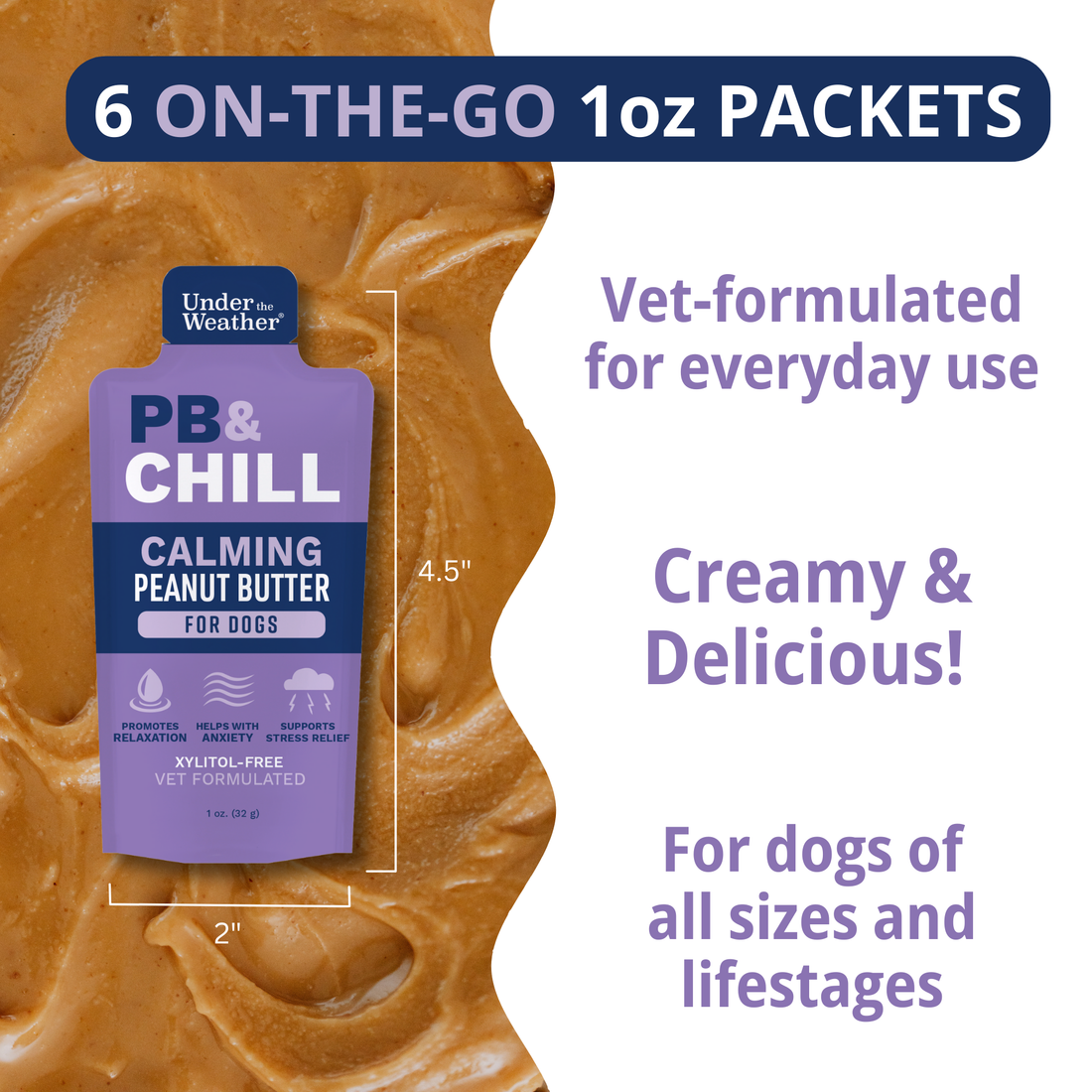 Under the Weather - Dog PB & Chill - 1-oz x 6
