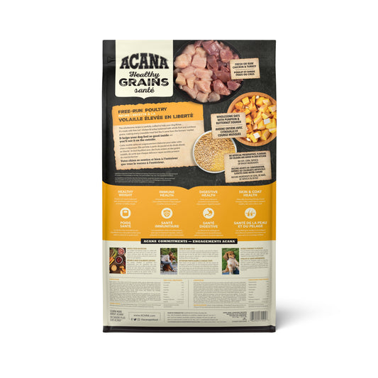 ACANA Healthy Grains Free-Run Poultry Dry Dog Food, 10.2-kg