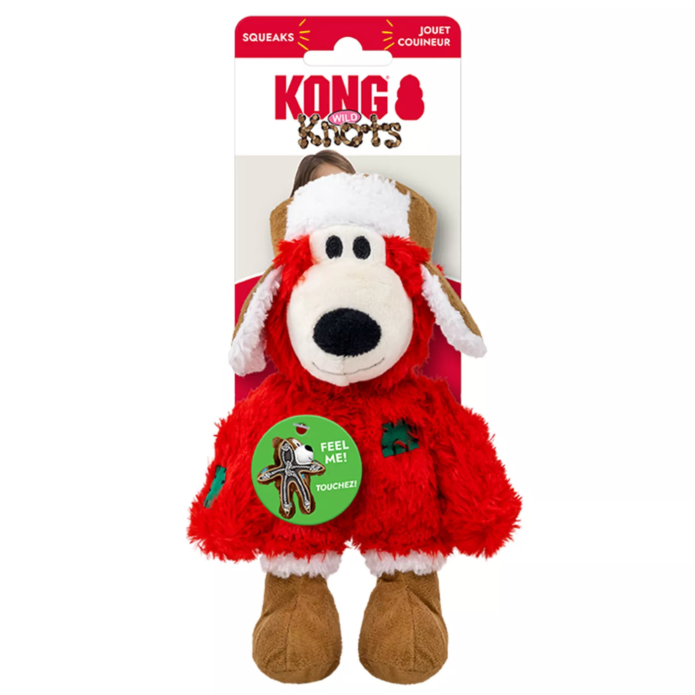 KONG HOLIDAY Wild Knots Bear Assorted Colours, M-L