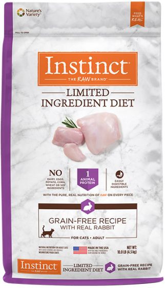 Instinct Limited Ingredient Diet Grain Free With Real Rabbit Cat, 10lb