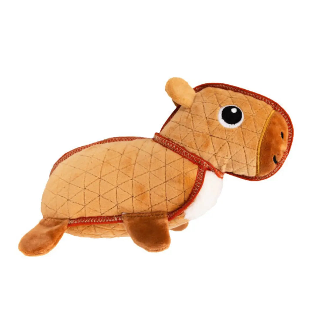 Outward Hound Xtreme Seamz Capybara Plush Dog Toy Medium