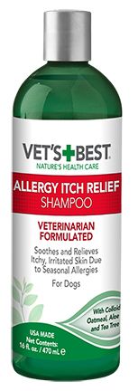 Vets Best Allergy Itch Relief Shampoo Dog, 16-oz