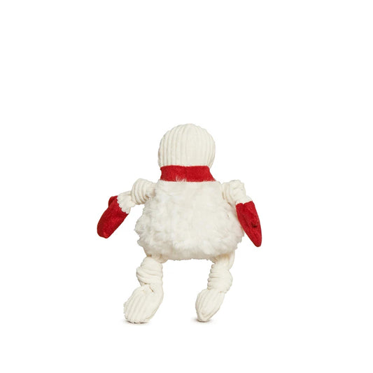 HuggleHounds Sam Snowman Knottie Holiday Dog Toy Small