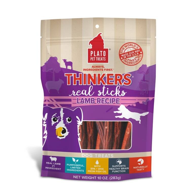 Plato Pet Treats Thinkers Lamb, 10-oz