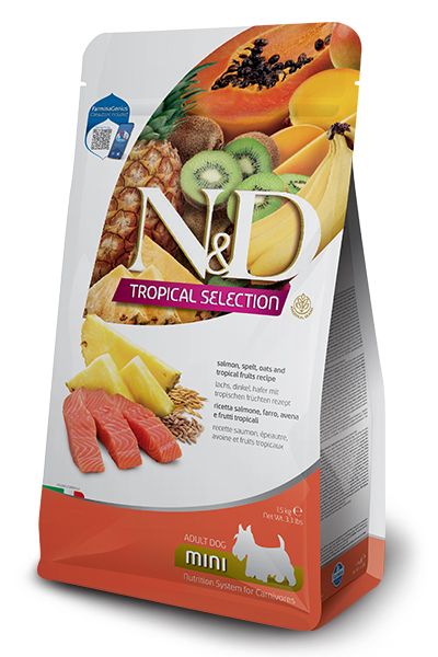 Farmina N&D Tropical Selection Salmon Adult Mini Dry Dog Food 1.5-kg Port Hope Ontario