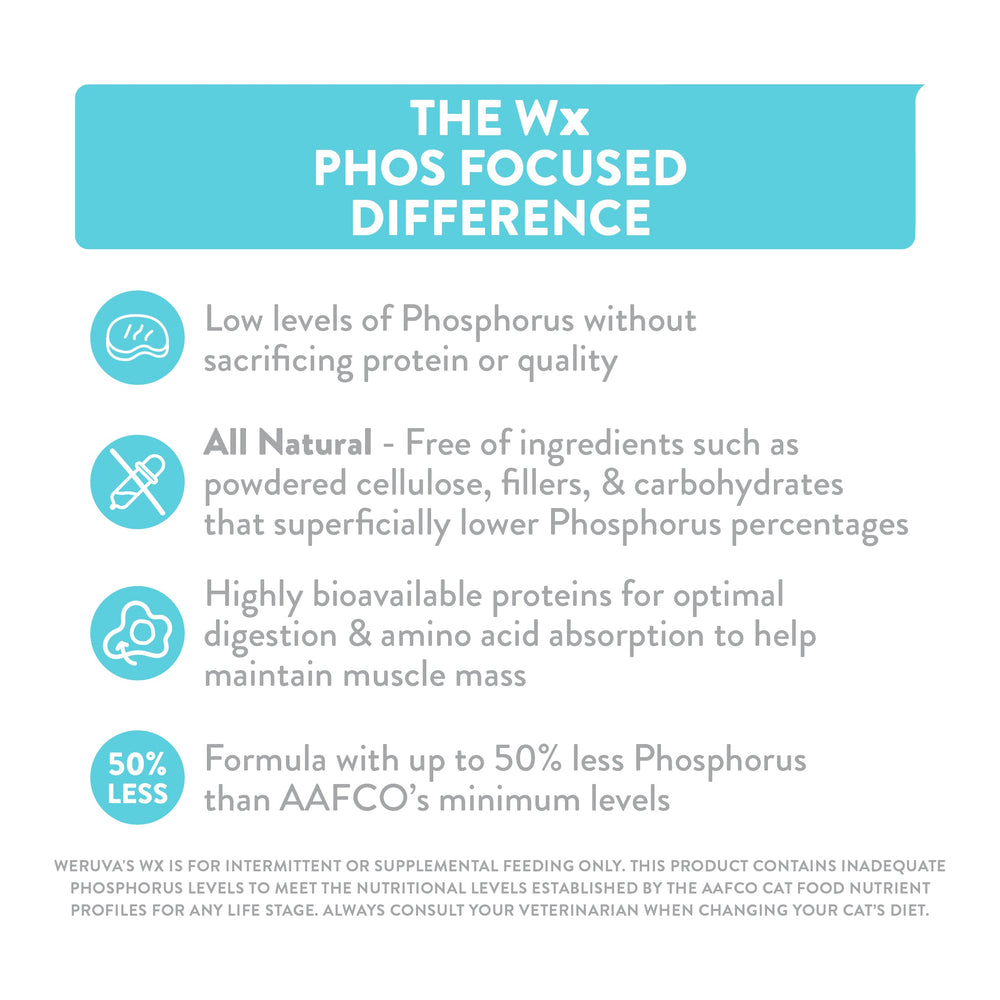 Weruva Wx Phos Focused Tilapia & Chicken Formula in a Hydrating Puree Wet Cat Food Can, 3-oz (Size: 3-oz)
