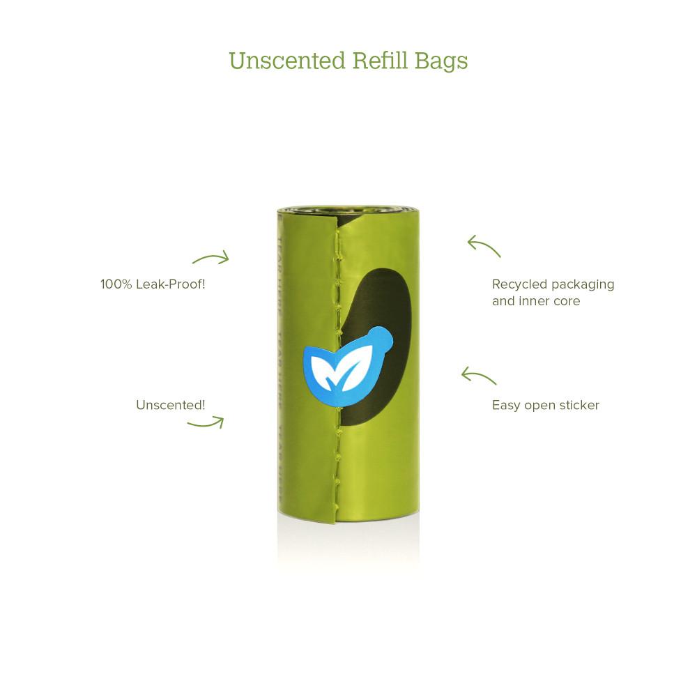Earth Rated Poop Bag Single Roll, Unscented