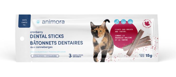Animora Cranberry Dental Sticks For Cat - 15-g - 3-pk