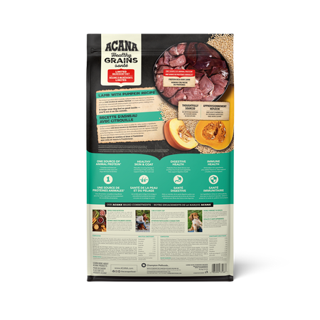 ACANA Healthy Grains Lamb with Pumpkin Recipe Dry Dog Food 1.8-kg