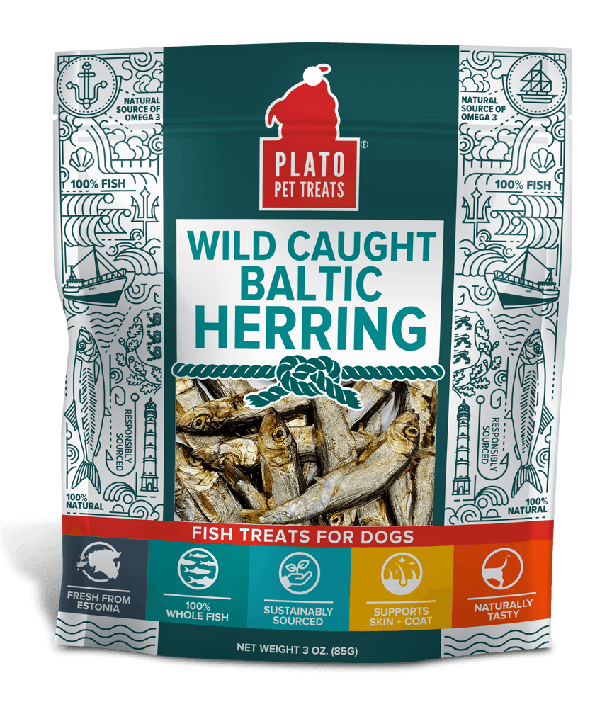 Plato Pet Treats Baltic Herring, 3-oz